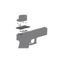 Piastrina per coda di rondine Glock per footprint MOJ / MGT / TEK / GIN - Vectro Optics