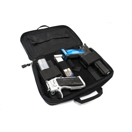 Valigetta porta pistola doppio, cordura, nero -...