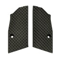 Guancette CORTE per CZ Shadow 2 Compact Palm Swell (Ergonimica) BOGIES in G10, Nere - Lok Grips