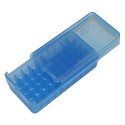 Scatola porta colpi con coperchio scorrevole, per Cal. 45ACP, blu, capacità 50 colpi - MTM