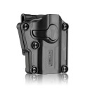 Universal Mega-Fit holster with paddle module and retention - CYTAC