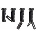 UTG D Grip ambidextrous and quick release deployable bipod