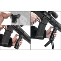 UTG D Grip ambidextrous and quick release deployable bipod