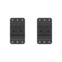 Coppia Anelli Picatinny ad Alto Profilo per Montaggio Ottica, D 30mm X-ACCU (Altezza 1.5") - Vector Optics