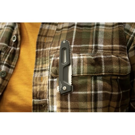 Folding knife SATRE F N690, black, stone washed...