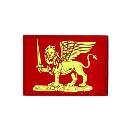 Rubber patch with velcro 7x5cm, "Leone di San...