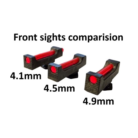 Steel front sight for Glock, height 4.1mm,...