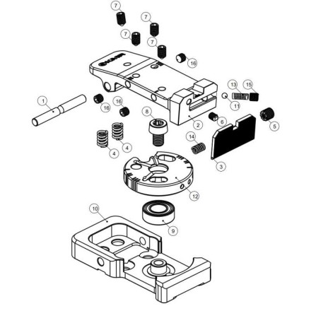 3-Position Rear Sight for KMR Optic Ready KIT...