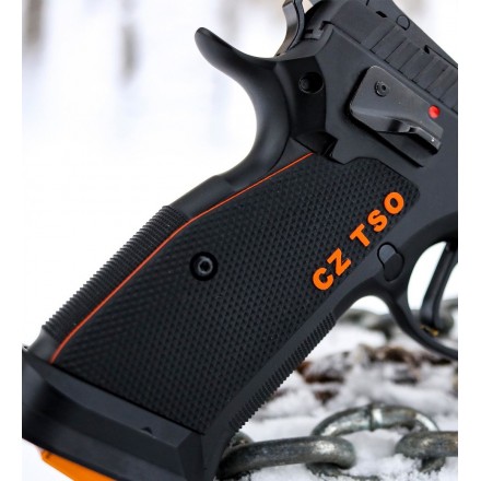 Guancette CZ 75 Thin Full Checkered - CZ TSO Inlay & Liner - Lok Grips
