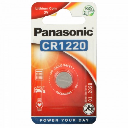 Batteria a bottone CR1620 in litio 3V - Panasonic