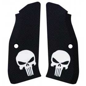 Guancette CZ Shadow 2 Thin Full Checkered Punisher - Lok Grips 2