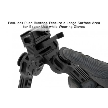 UTG® Big Bore Full Stability Bipod, 9"-14" Center Height