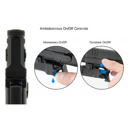 Torcia per pistola sub-compatta , 200 lumen, attacco Picatinny - UTG