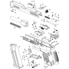 Perno Anteriore Frame CZ P10C (3,5X26) - CZ