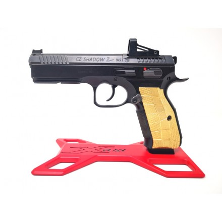 Guancette per Shadow 2 Palm Swell (Ergonimica) GridLOK in Ottone, texture Aggressive - Lok Grips