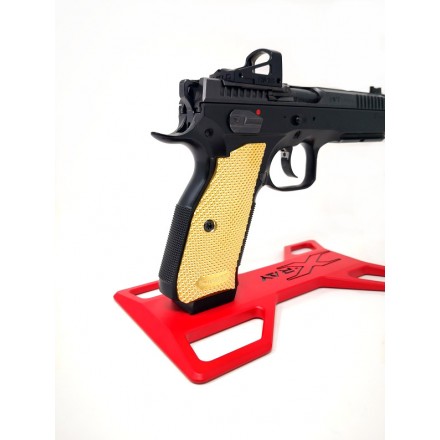 Grips For CZ 75 SP01 Shadow / Shadow 2 DotMatrix Ergo, Brass - Kummer