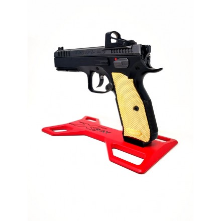 Grips For CZ 75 SP01 Shadow / Shadow 2 DotMatrix Ergo, Brass - Kummer