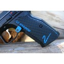 CZ Shadow 2 Grips Palm Swell BOGIES in G10, Color-Fill "CZ Shadow" & "2" w/ Liner - Lok Grips