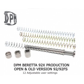 DPM Recoil System for Beretta 92 X Performance / 92 / 92 FS, 12 Adjustable Settings - DPM