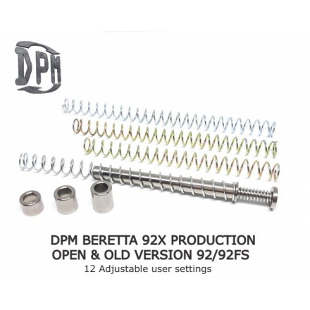 DPM Recoil System for Beretta 92 X Performance / 92 / 92 FS, 12 Adjustable Settings - DPM