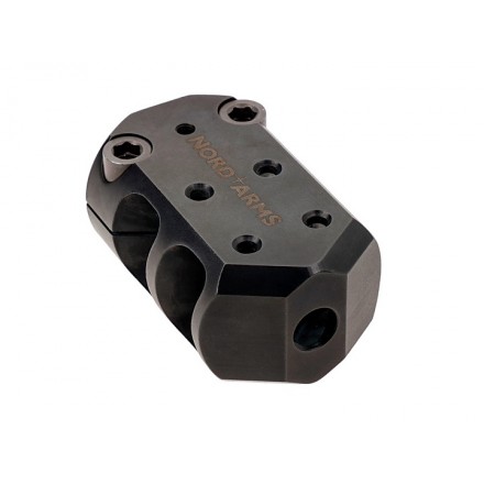 Muzzle brake, 338, 40 mm, clamp, M18x1 - Nord Arms