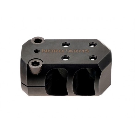 Muzzle brake, 338, 40 mm, clamp, M18x1 - Nord Arms