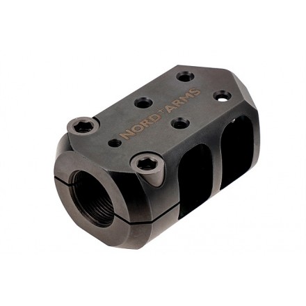 Muzzle brake, 338, 40 mm, clamp, M18x1 - Nord Arms