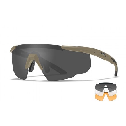Saber Advanced (3 lens) Tan Frame - Wiley X