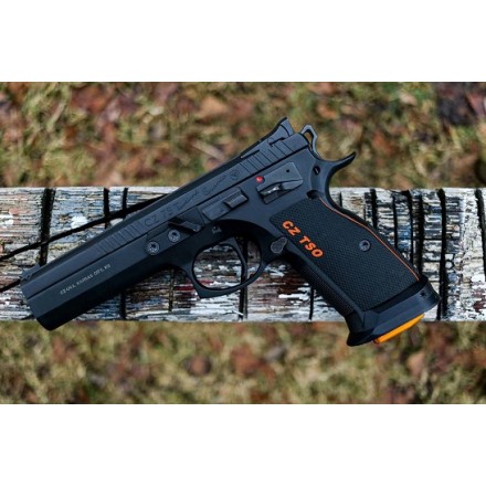 CZ 75 TSO grips Palm Swell Checkered - CZ TSO Color Fill & Liner - Lok Grips