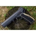 THIN Brass grips Shadow 2 Slim, with G10 Insert - Lok Grips