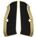 Guancette per Shadow 2 THIN BRASS in Ottone (sottili), con Inserto in G10 - Lok Grips
