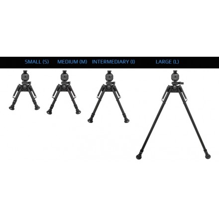 Intermediary Bipod, 26-41 cm/10-16", 15 Position, Carbon - Nord Arms