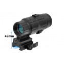 Moltiplicatore Magnifier 3X con Flip-Up QD Mount - UTG