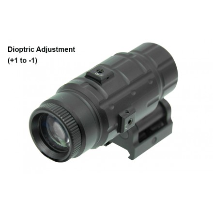 Moltiplicatore Magnifier 3X con Flip-Up QD Mount - UTG