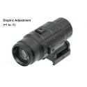 Moltiplicatore Magnifier 3X con Flip-Up QD Mount - UTG