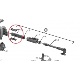 Striker Spring Keeper for Walther P99, Q5 - Walther 2