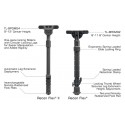 Recon Flex® II Bipod, 7"-9" Center Height, M-LOK - UTG