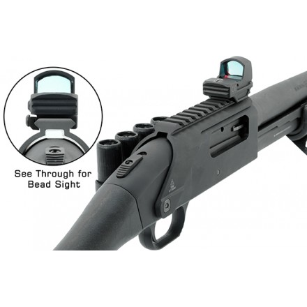 Attacco Ottica UTG 590, con Slitta Picatinny per Mossberg 590/500 Cal. 12 - UTG