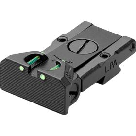 Adjustable Rear Sight with Fibre Optic, for 1911 and Clones (Bomar Cut) - LPA