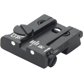 Adjustable rear sight for CZ 75 SP-01 Shadow, with white dots - LPA