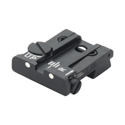 Adjustable rear sight for CZ 75 SP-01 Shadow, with white dots - LPA