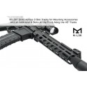 Handguard Arwen 10" M-LOK Free Float, Nero - UTG PRO