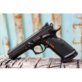 Grips for CZ Shadow 2 / Tactical Sport / Czechmate THIN BOGIES SHORT, Inlay & Liner with logo "CZ TSO"- Lok Grips 2